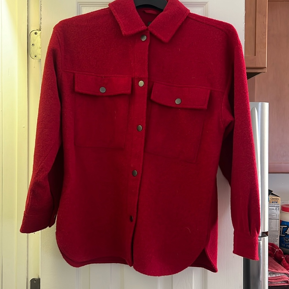 Red Fleece Coat